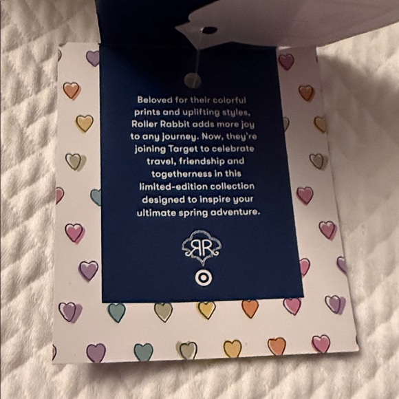 Roller Rabbit Heart Pattern Jewelery Case - Picture 3 of 7